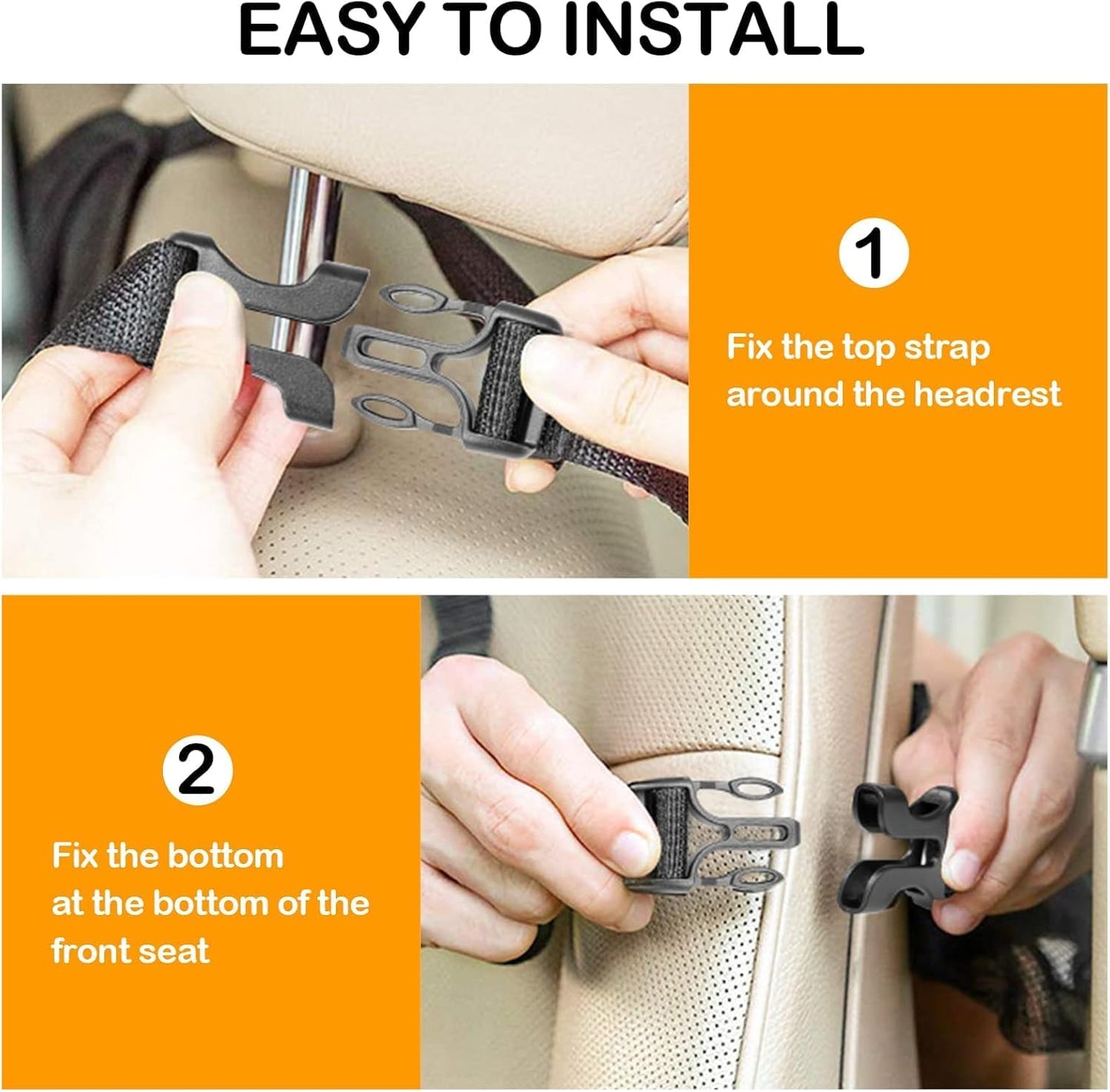 AYWVRBST Car Backseat Organizer, 9 Storage Pockets,Thickened 600D Polyester, Waterproof, Durable, Universal Fit for Sedan SUV, Truck, Minivan
