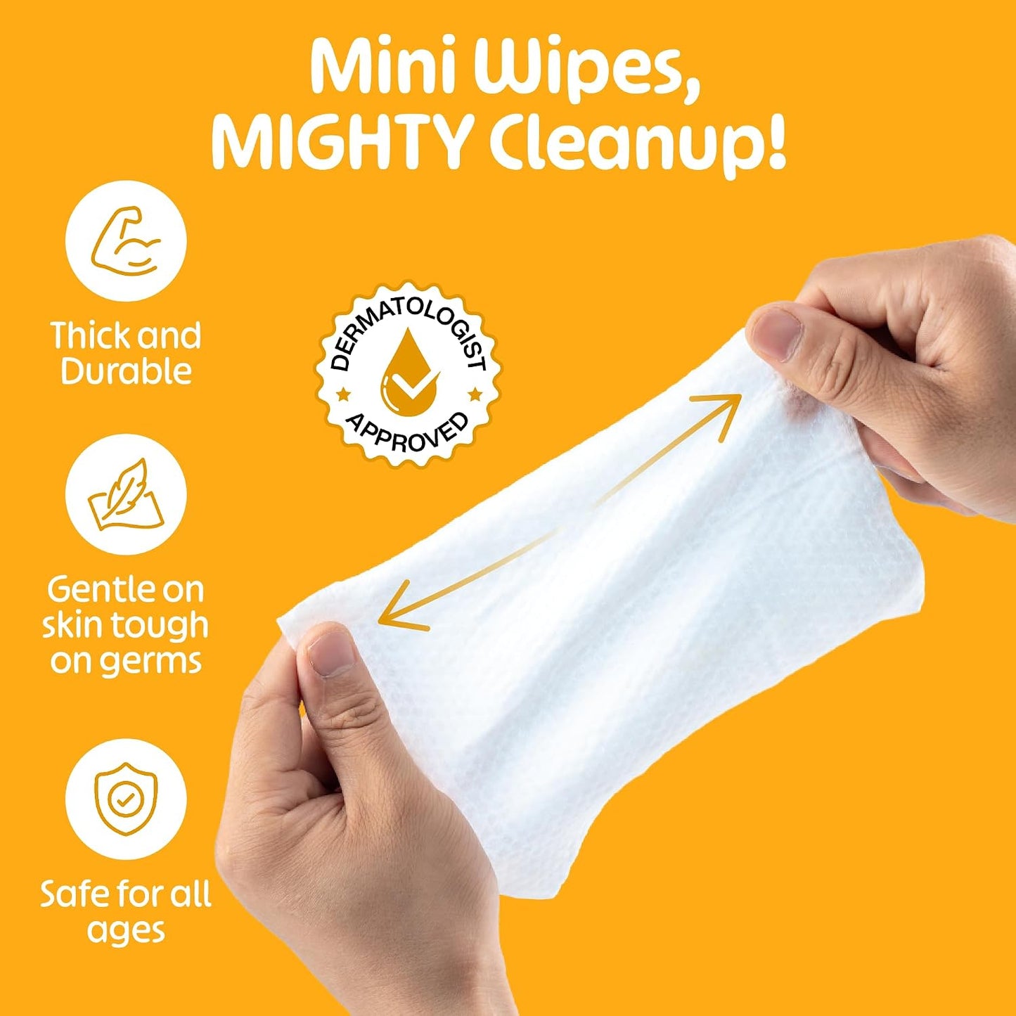 Fomin Mini Hand Sanitizer Wipes 30 Pack (8 Count) - Variety Pack Mini Wet Wipe - pH Balanced, Biodegradable On The Go Hand Sanitizing Wipes - Hypoallergenic, Plant-Based Travel Wipe