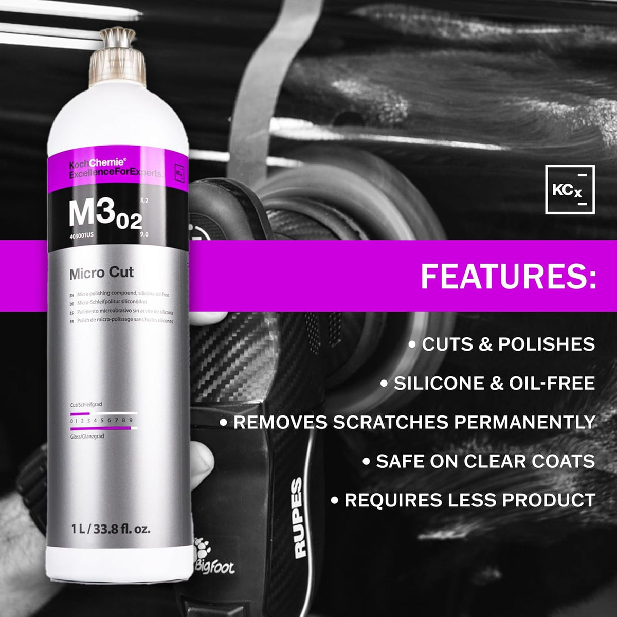 KOCHCHEMIE M3.02 Micro Cut Polishing Compound - 250ml
