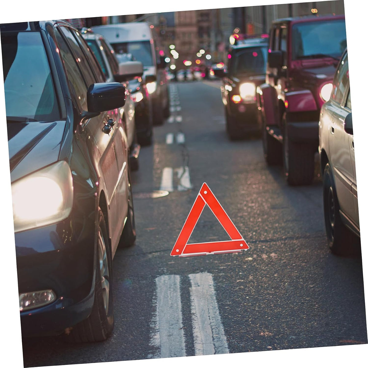 Foldable Road Warning Triangle for Car Roadside Traffic Safety