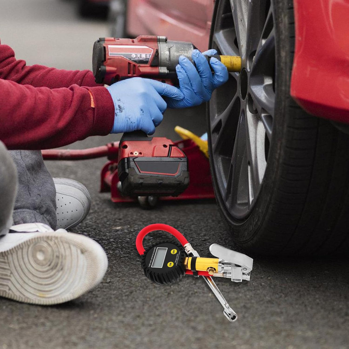 Digital Tire Air Pressure Gauge 0 to 200 Psi for Drivers