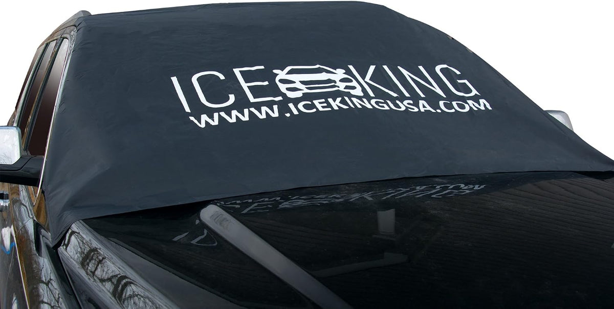 Magnetic Windshield Cover - Huge Size Fits Any Car, Truck, SUV, Van or Automobile - Keeps Ice & Snow Off Exterior Auto Snow Windshield Cover with Magnetic Edges
