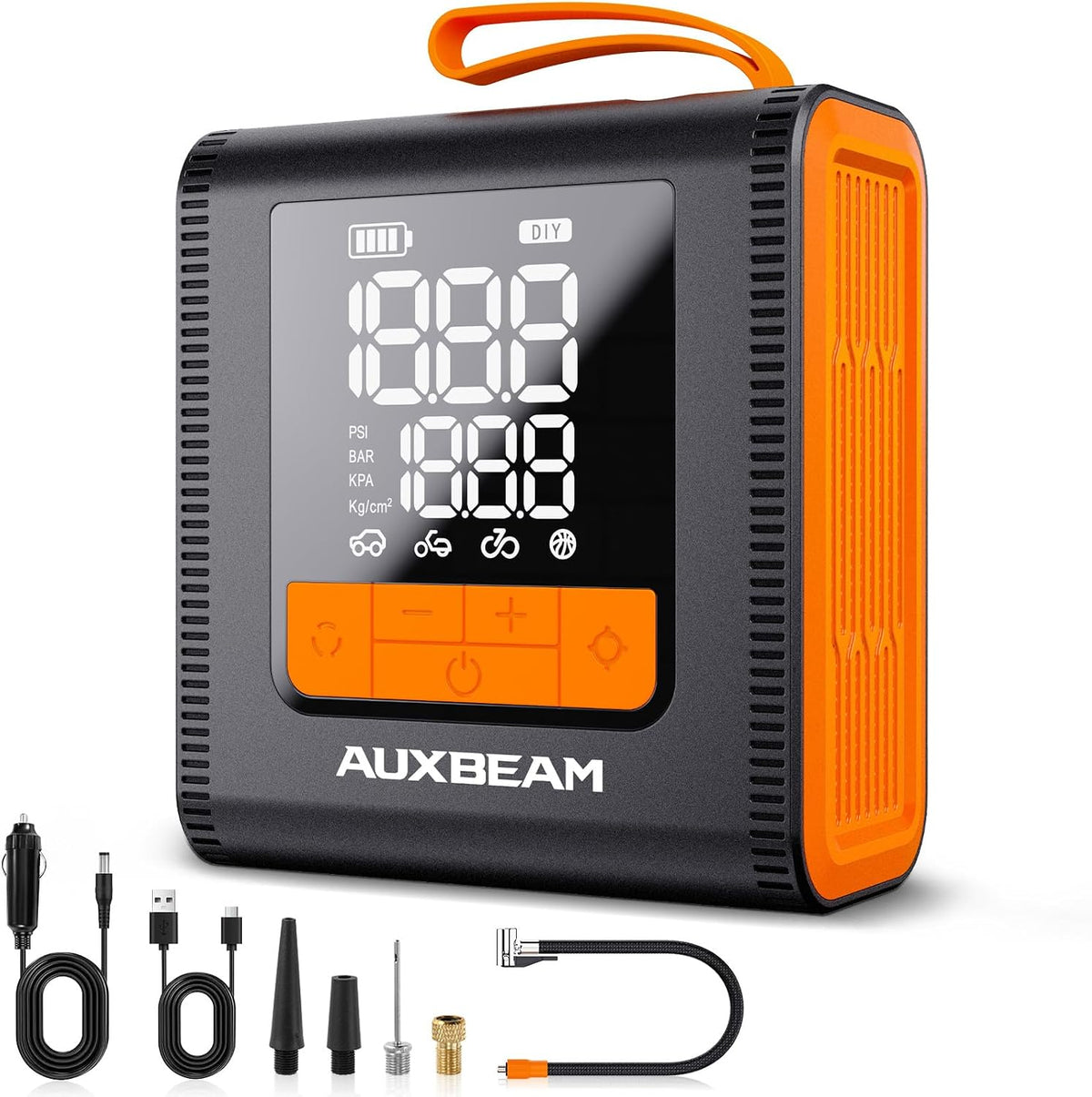 AUXBEAM H4 Series Tire Inflator Portable Air Compressor(Amber)