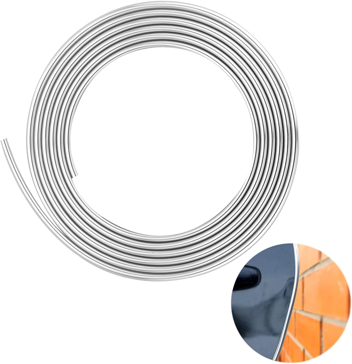 Car Door Edge Guards Silver U Shape Moulding Trim Strip Guard Protector