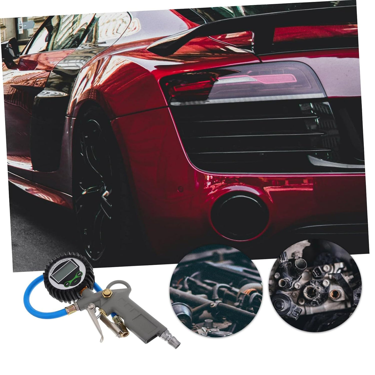 Digital Tire Pressure Gauge for Accurate Measurement, Easy Read Display