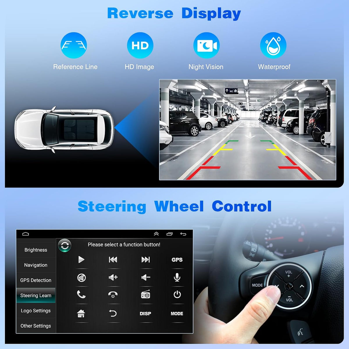 Android 13 Car Stereo Radio Compatible for Grand Caravan 2011-2020, 9inch Touchscreen Car Radio with GPS Navigation Bluetooth WiFi FM/RDS SWC+Backup Camera, 2G+32GB