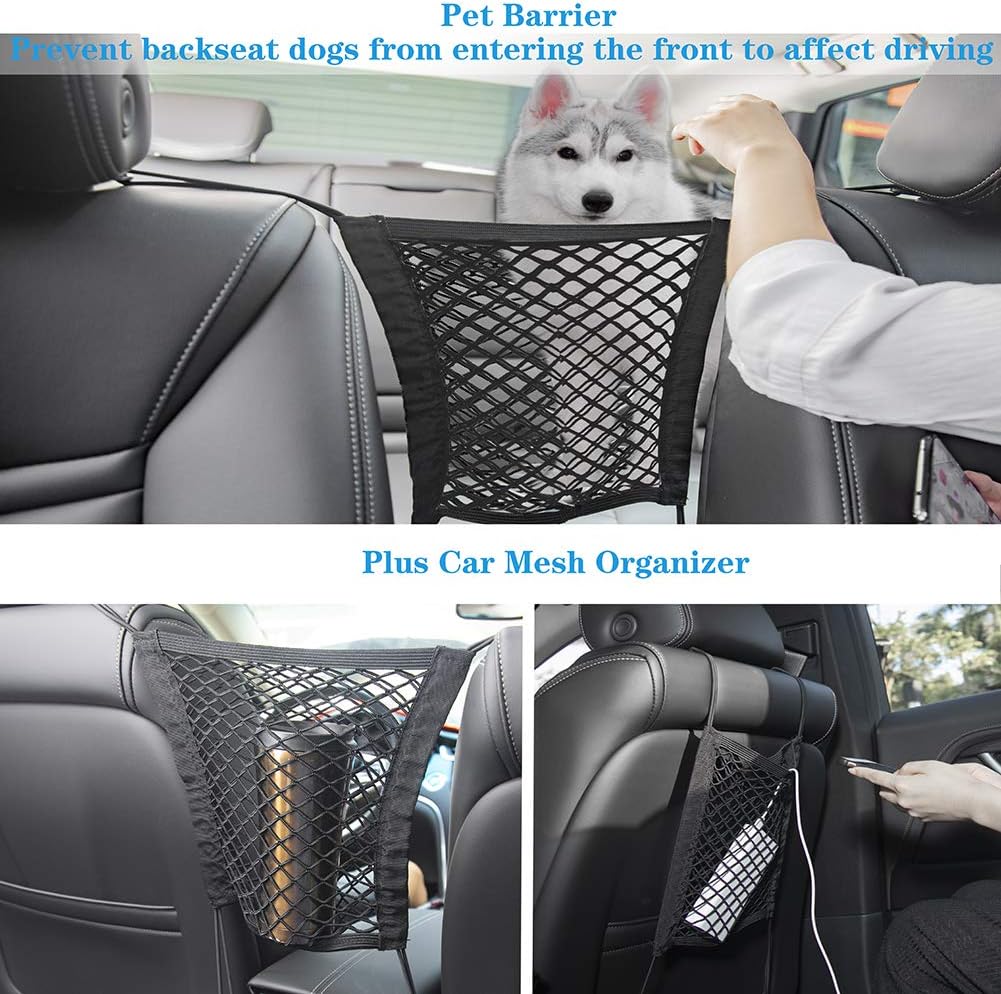 Bark Lover Deluxe More Durable Waterproof Backseat Protector, High Heat Resistant and Nonslip Back Seat Cover for Dogs Kids, Universal Size Fits Cars, Trucks, SUVs