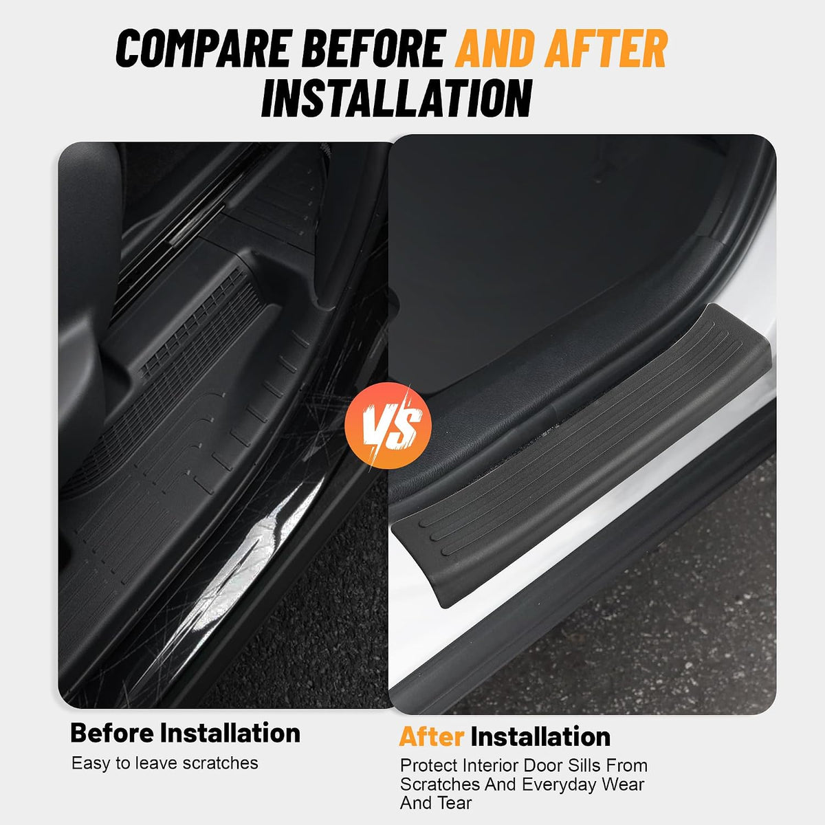 Sill Protector, Anti-Scratch Car Door Protection for Toyota RAV4 Hybrid