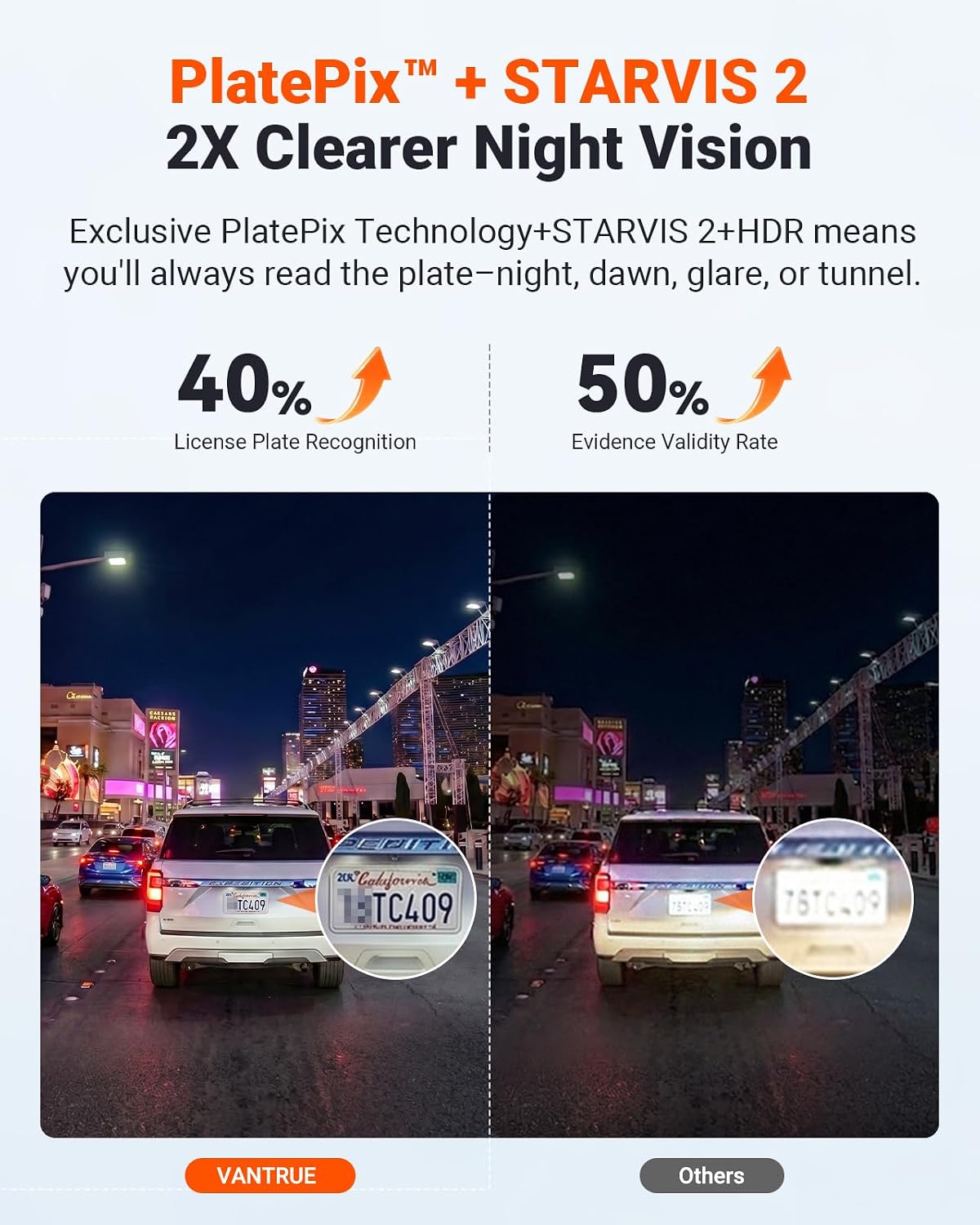 【Bundle: Vantrue New N4S(RC18) Dash Cam + GPS Suction Mount】 STARVIS 2, PlatePix, 2.7K+1440P+1440 Front Inside Rear Dashcam, 24/7 Buffered Parking Mode, Support 1TB Max