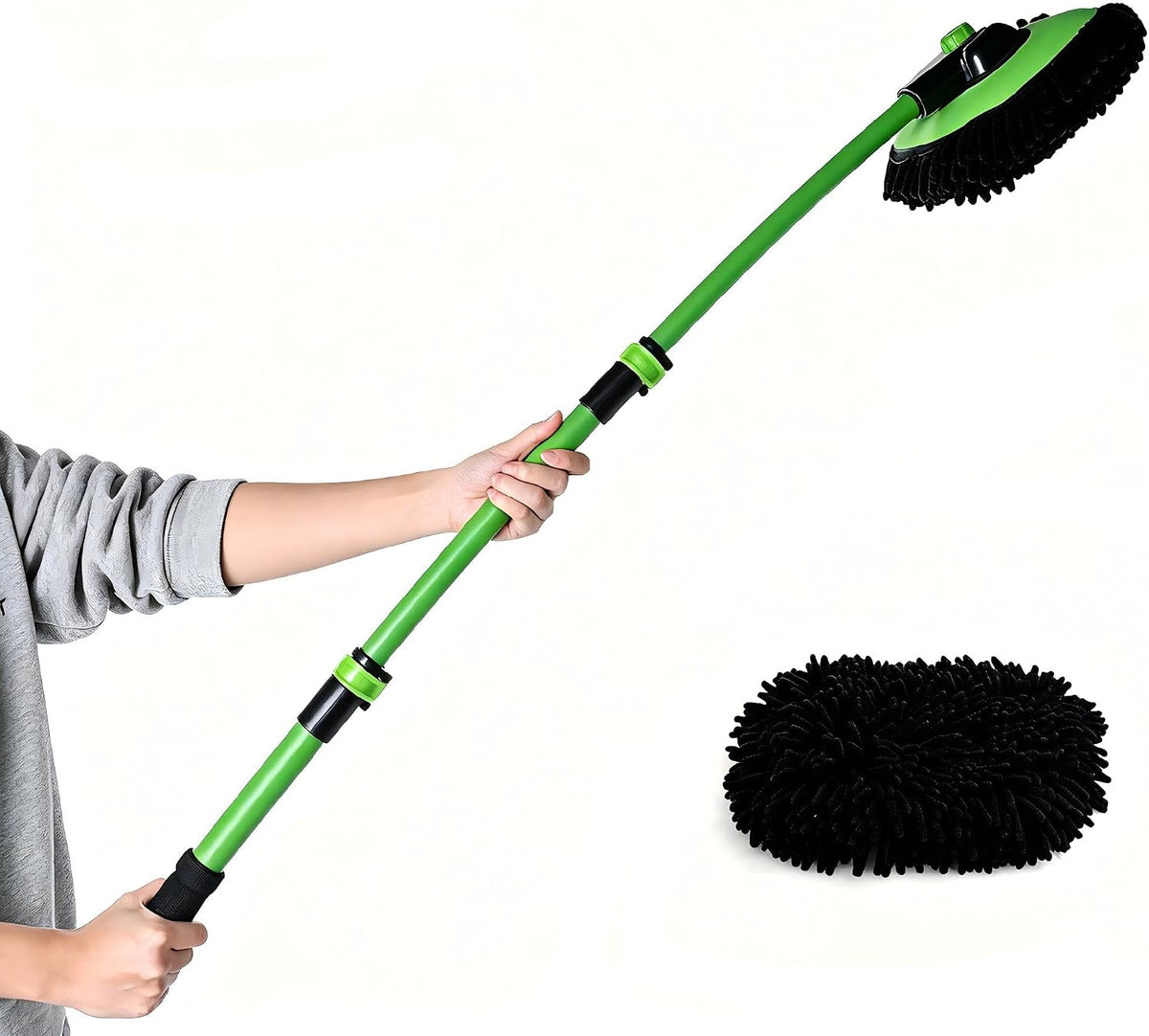 Eyliden Car Wash Brush Mop with Long Handle for Car Truck RV, Yellow