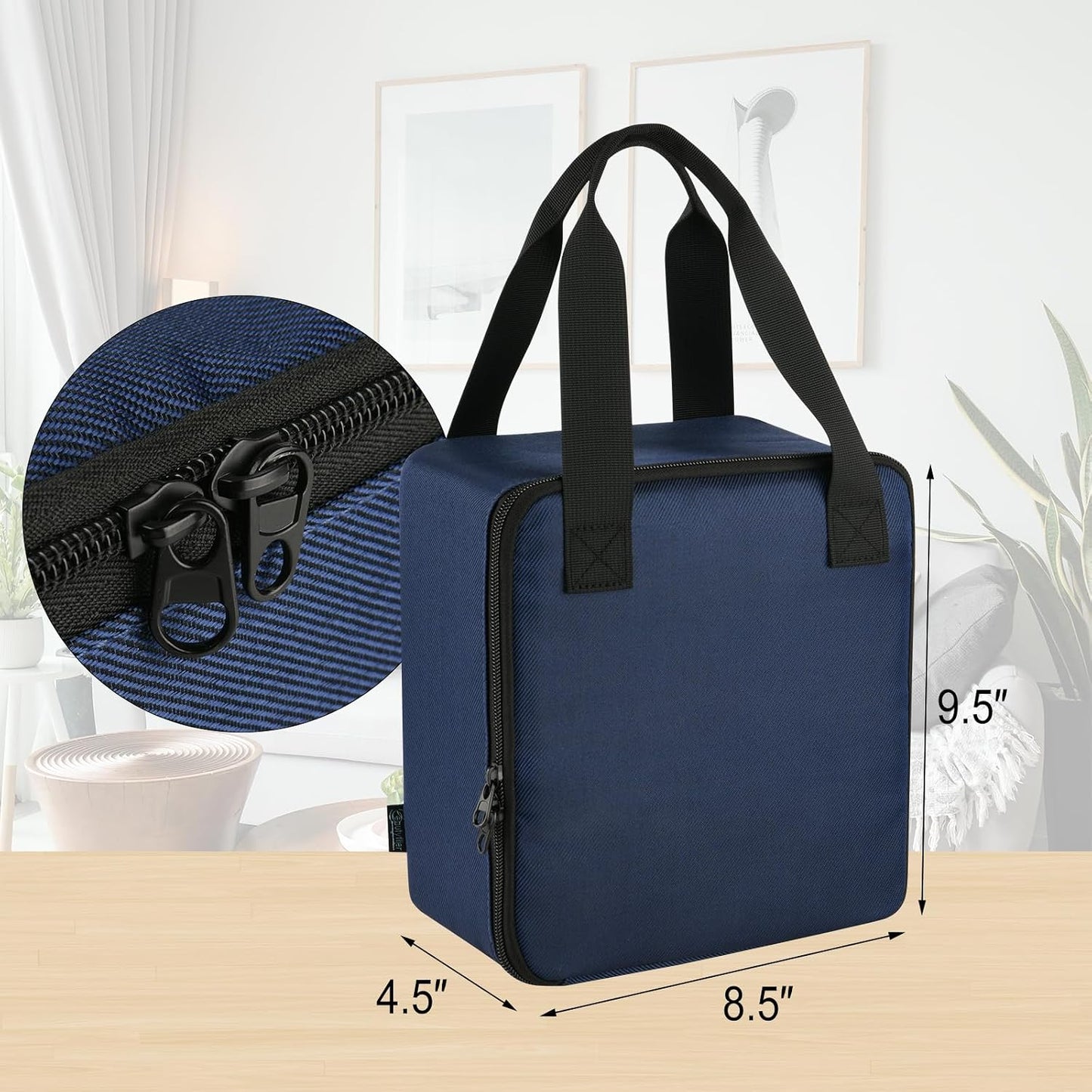 Beautyflier Nose Cleaner Storage Bag, Travel Storage Organizer for Navage Nasal Irrigation System, Countertop Caddy Portable Neti Pot Carrying Case, Protective Nose Cleaner Bag with Handles(Bag Only)