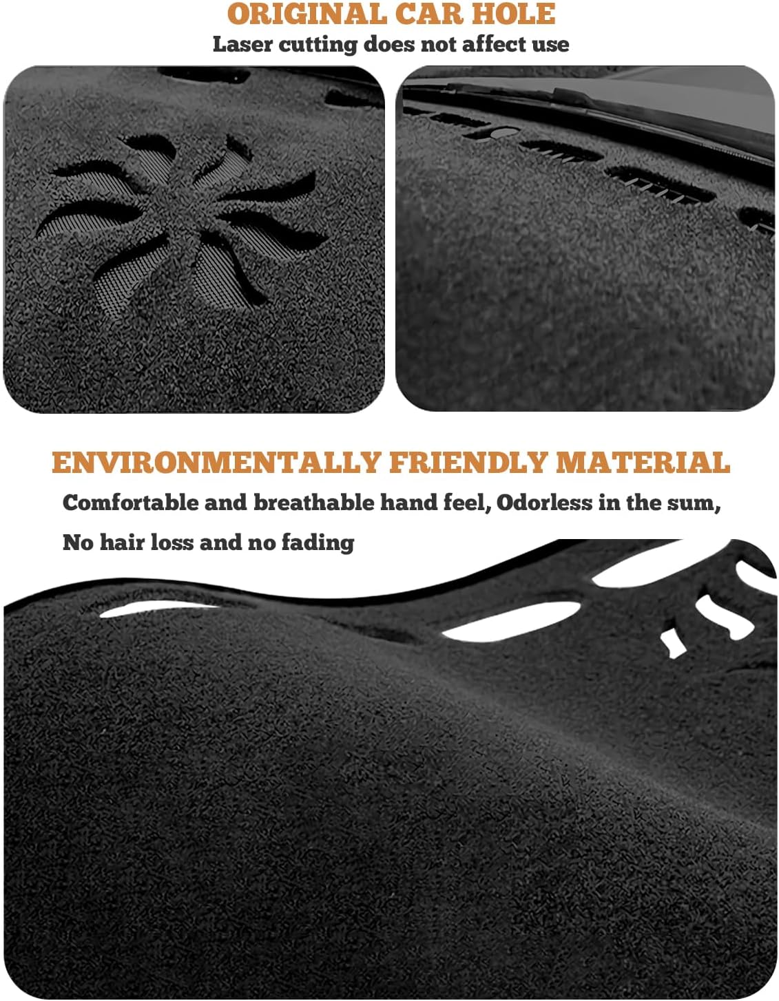 Partsable Dash Cover Mat Compatible with Toyota Camry 2007 2008 2009 2010 2011 Camry Dashboard Cover Mat Interior Accessories Nonslip Dash Board Protector Mat Sunshade Anti Glare Pad Carpet (Gray)