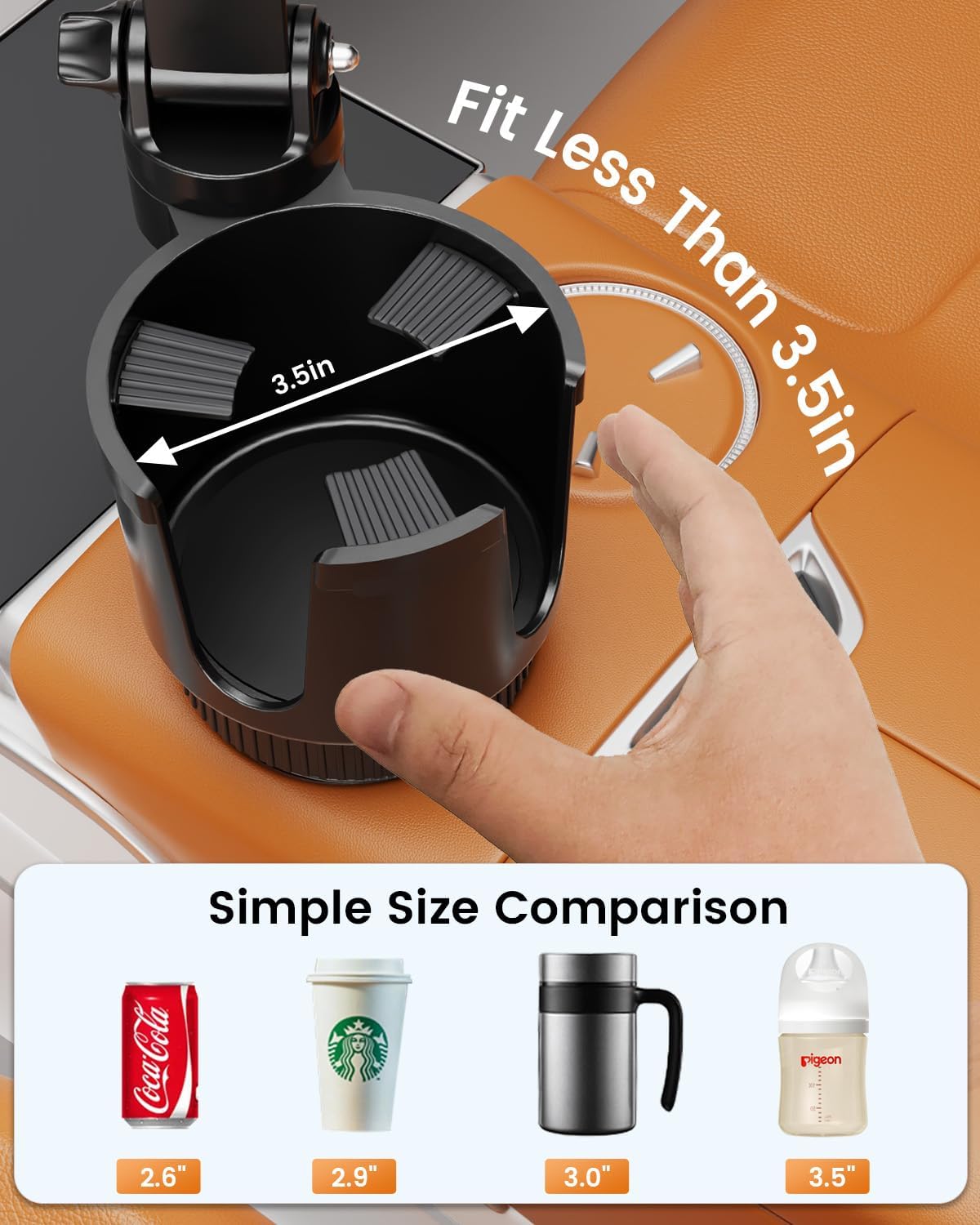 OHLPRO for iPhone 17 Pro Max MagSafe Car Charger Cup Holder Mount, Gray