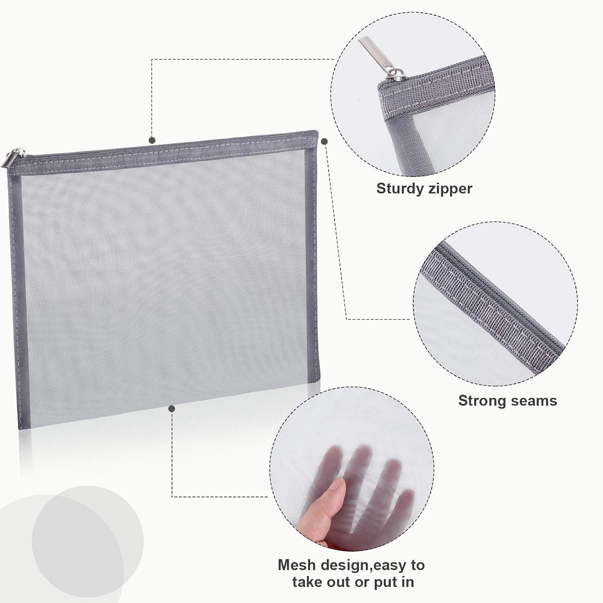 Boao 6 Mesh Zipper Travel