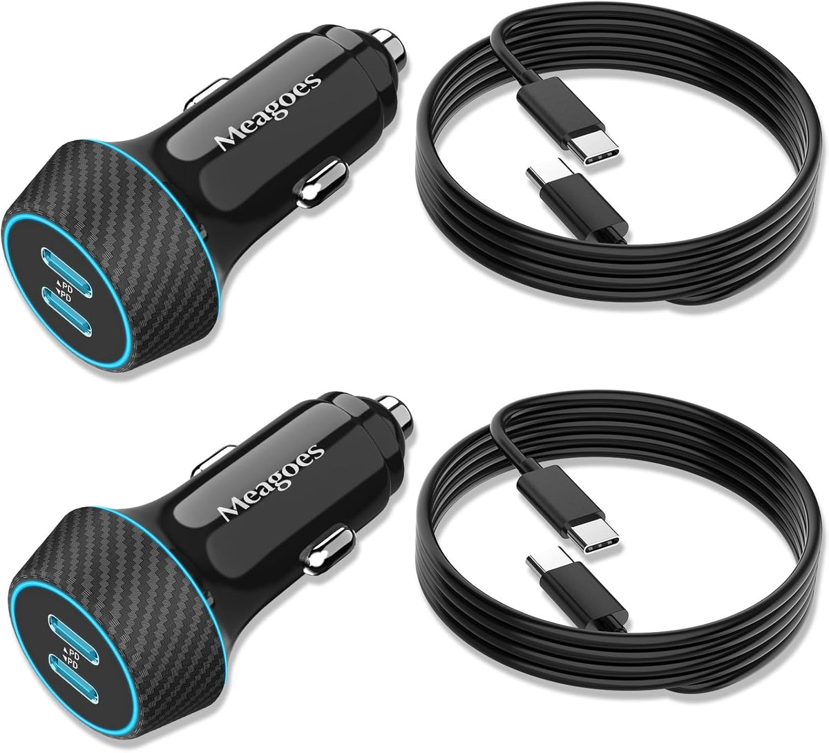 2 Pack 90W USB C Car Charger Super Fast Charging for iPhone 18 Pro Max/17