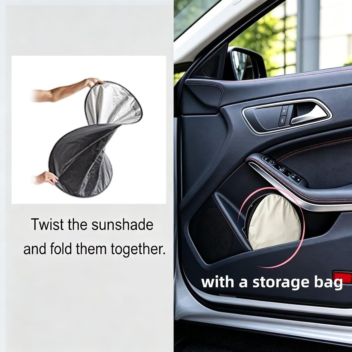 Renewold Car Front Windshield Sun Shade Auto Window Shade Foldable Sunshade Cover Sun Visor Shield Keep Vehicle Cool Funny Tropical Pineapple Easy Install Hawaii Summer Car Interior Accessories 2 Pcs
