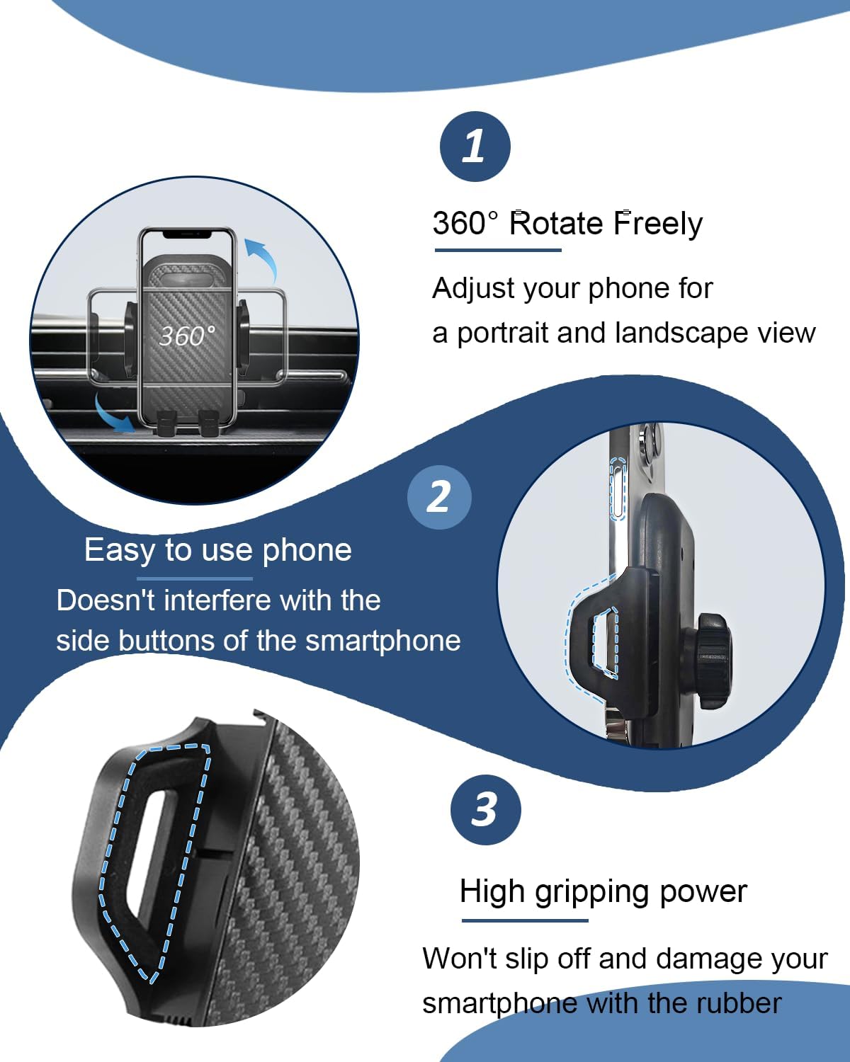 oricarmes 2026 Civic Phone Mount Civic Phone Holder for 2022-2026 Civic Accessories Compatible for All Cell Phones