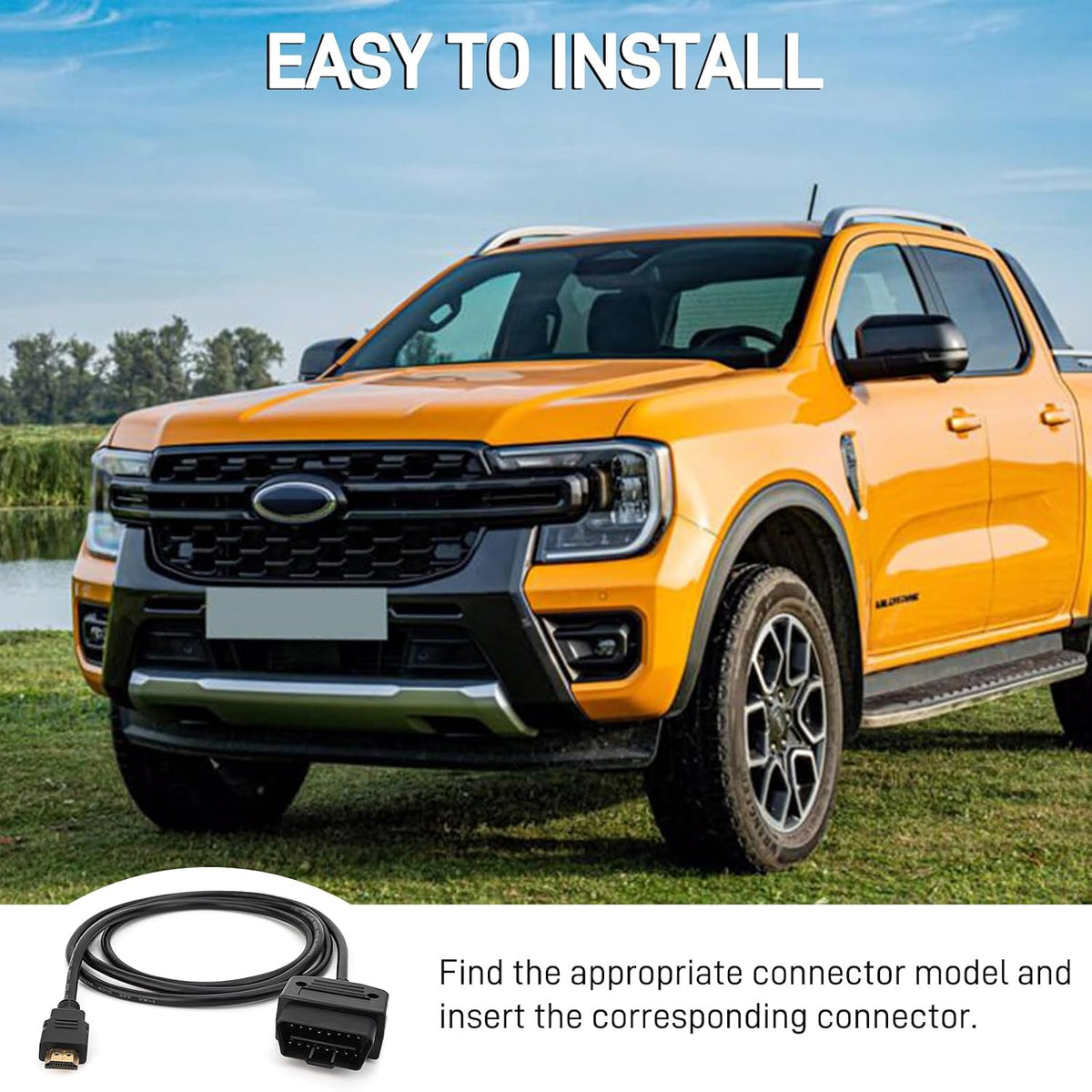 SCT X4 Cable, OBD2 Cable for Xcalibrator X4 Tuner Scanner