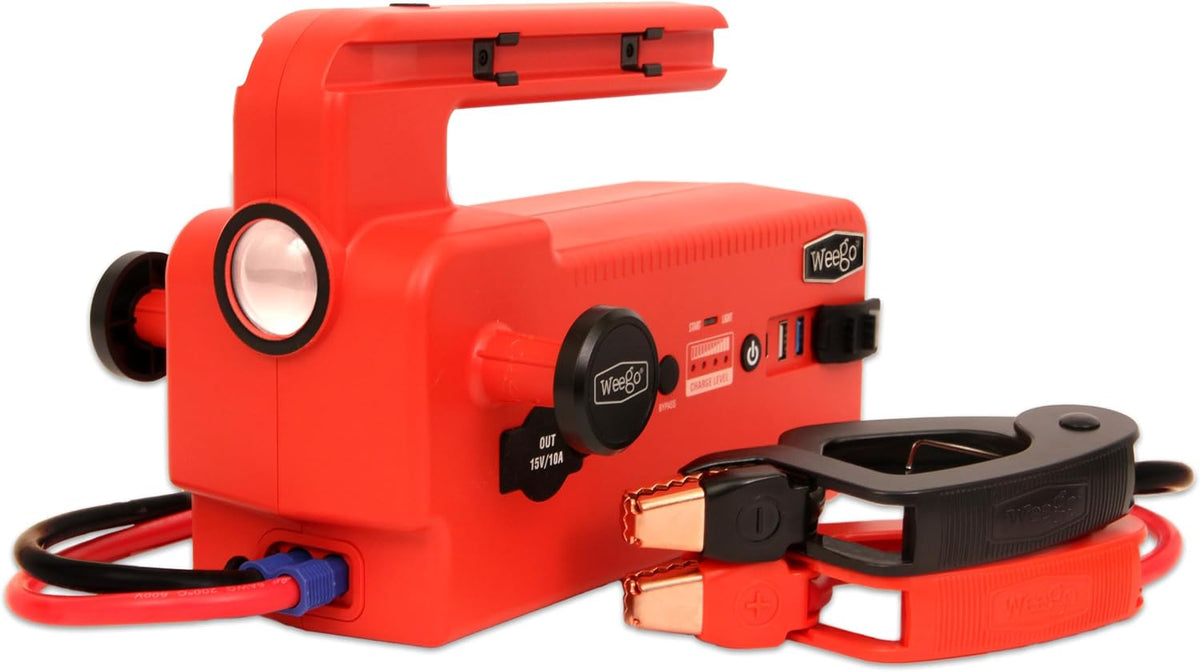 Weego 44s: 2100A Self-Use 12V Lithium Car Battery Jump Starter – USA-Engineered Safe Replacement for Jumper Cables - Car Jumper Starter Portable for 7L Gas and 3.5L Diesel Engines (N44s)