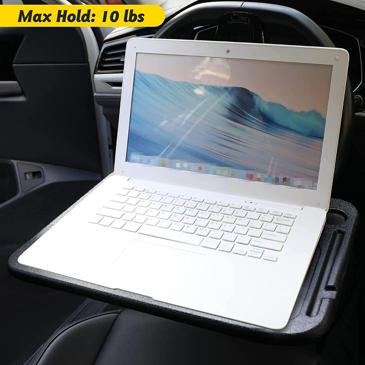 Car Steering Wheel Desk for 2011-2022 Dodge Charger, Portable Work Surface Sturdy Food Tray Vehicle Accessory Laptop Mount Travel