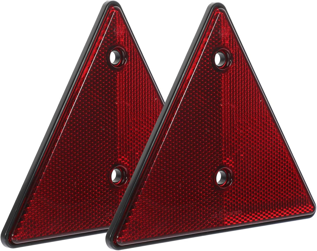 2pcs Triangle Reflective Roadside Warning Signs for Car Emergency
