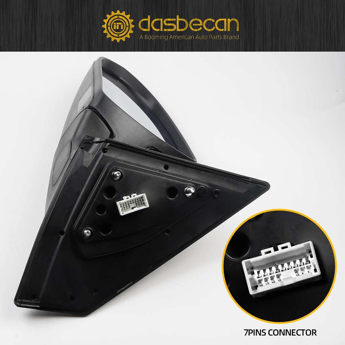 Dasbecan Driver Side Mirror Compatible with 2017-2020 Hyundai Elantra 7pins