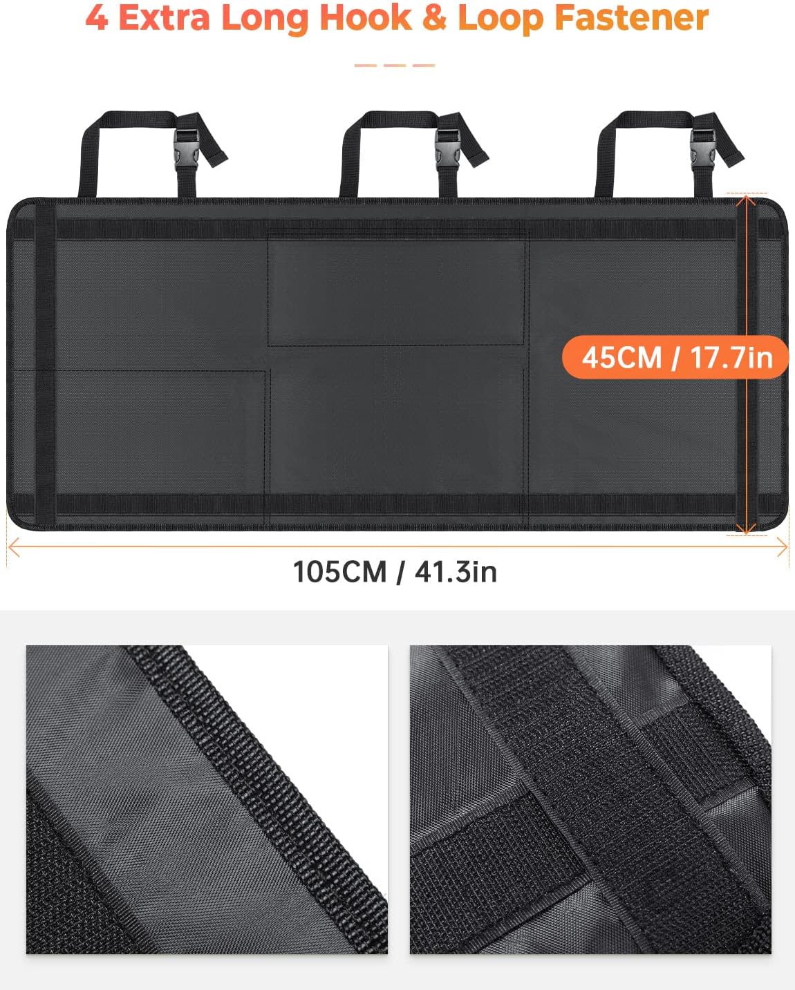 Oasser Car Storage Organizer New Version, Hanging Trunk Organizer with 10 Different Functional Storage Bags for SUV Truck MPV VAN