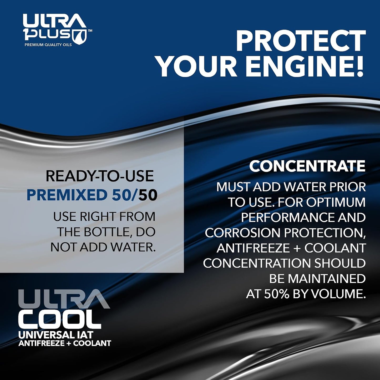 ULTRA 1PLUS IAT Universal Antifreeze + Coolant Premixed 50/50 Violet-Pink