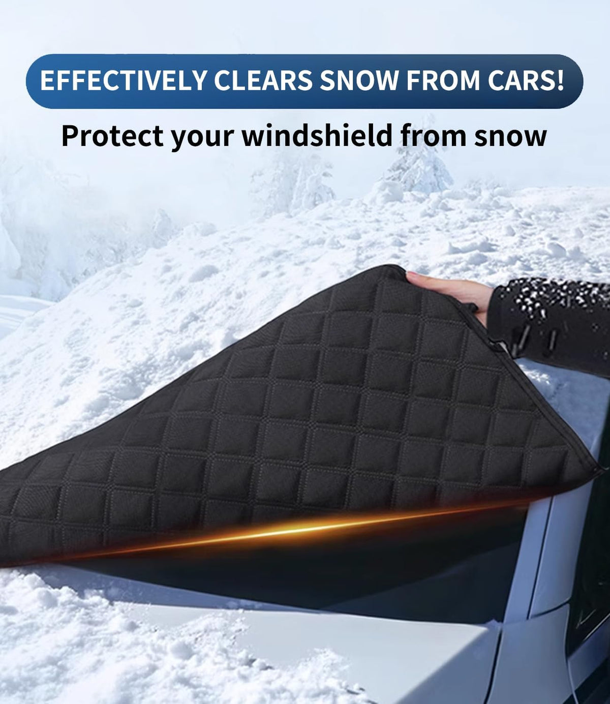 Windshield Snow Covers, 8 Layers WAaterproof Windproof Protection, Frost Defense, Ice, Sun, Snow, UV,ii566