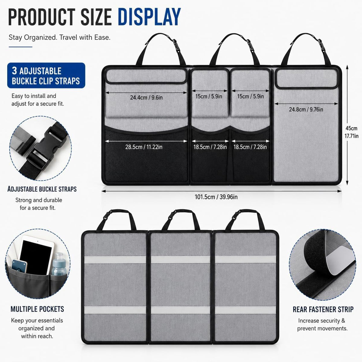 Car Trunk Organizer for Toyota 4Runner 4-Runner 2010-2024