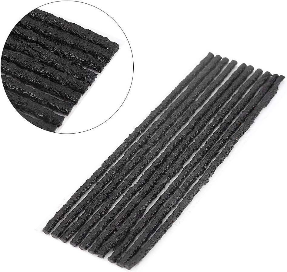 Tire Repair Strips, 50 Pcs Rubber Puncture Fix, Tubeless Tire Plug, Durable Easy Application for Car, Truck, Motorcycle, SUV, Van, and Off-Road Vehicles