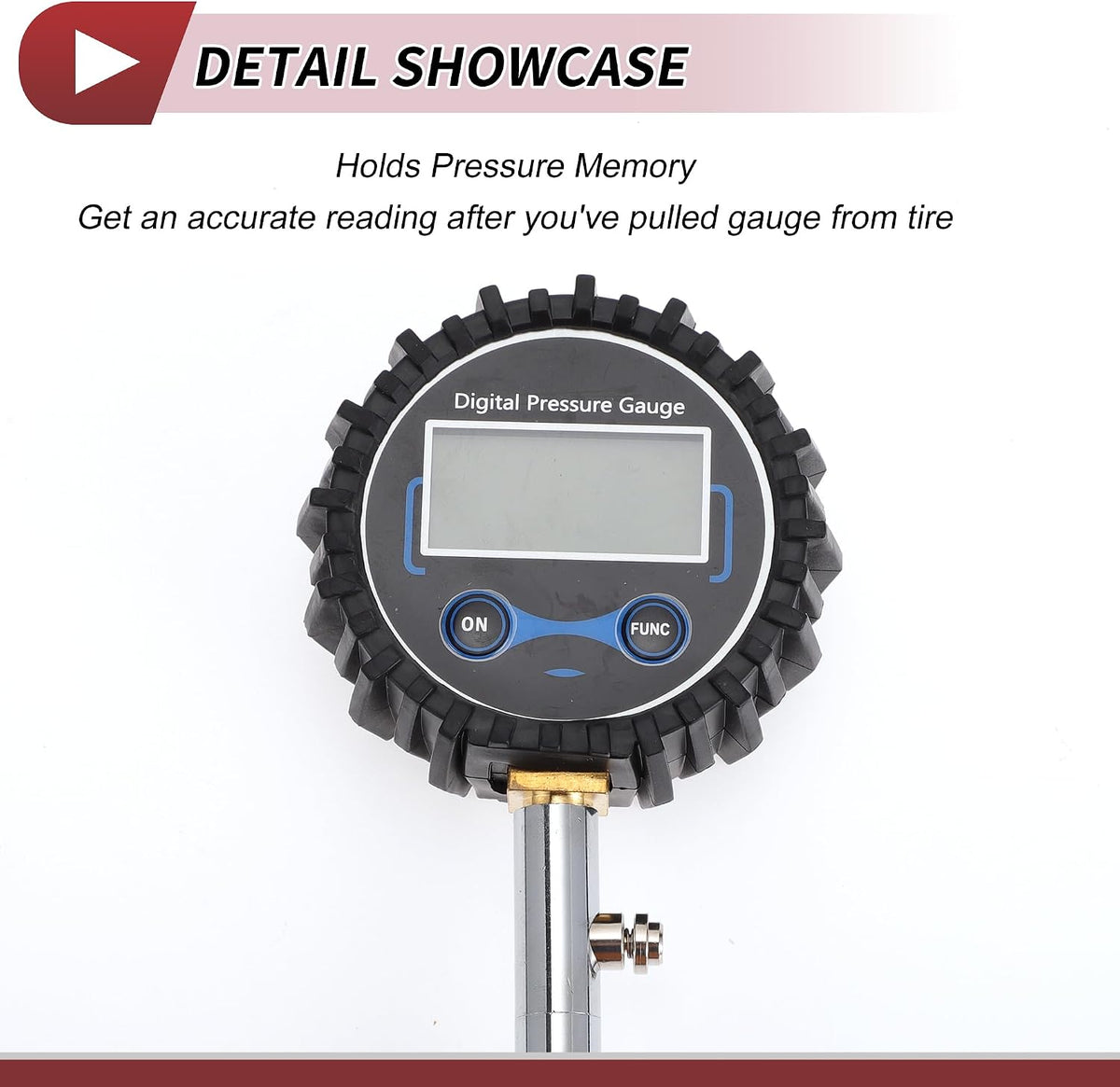 1 Set Universal Car Digital Tire Pressure Gauge W/Tire Valve Core Tire Cap 3-200PSI Digital Air Pressure Meter for Cars