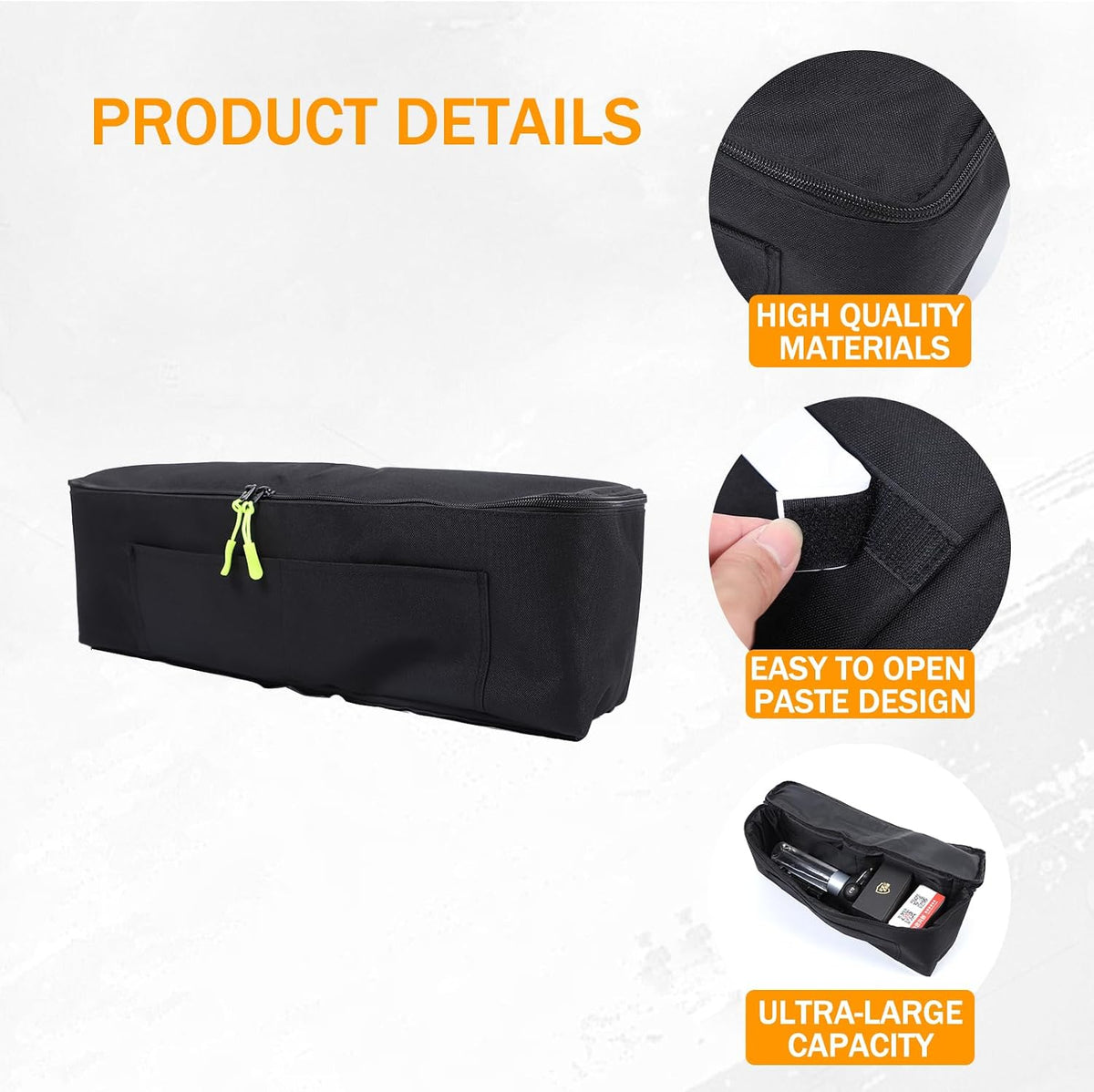 Car Trunk Storage Organizer Bag Compatible with Toyota Land Cruiser Prado 250 J250 LC250 2024 2025,Rear Trunk Pockets Storage Organizer Oxford Cloth Storage Bag Space Saving (Left Side)