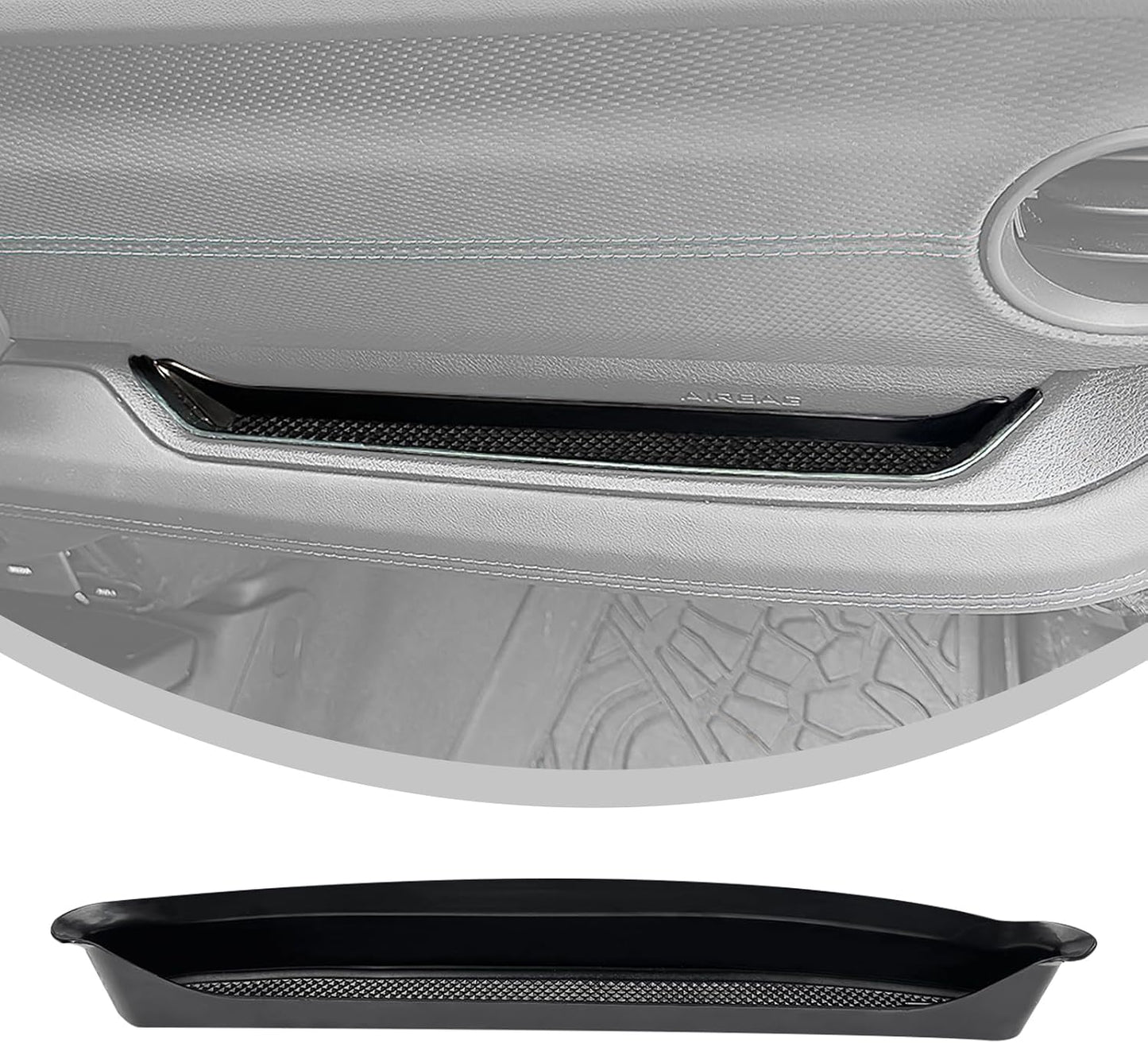 Grab Bar Tray Fit for 2018-2023 Jeep Wrangler JL JLU 4XE/Gladiator JT Storage Bin Handle Organizer Grab Handle Box Passenger Side Grabtray for Wrangler&Gladiator Accessories(18-23 Grab Bar Tray)