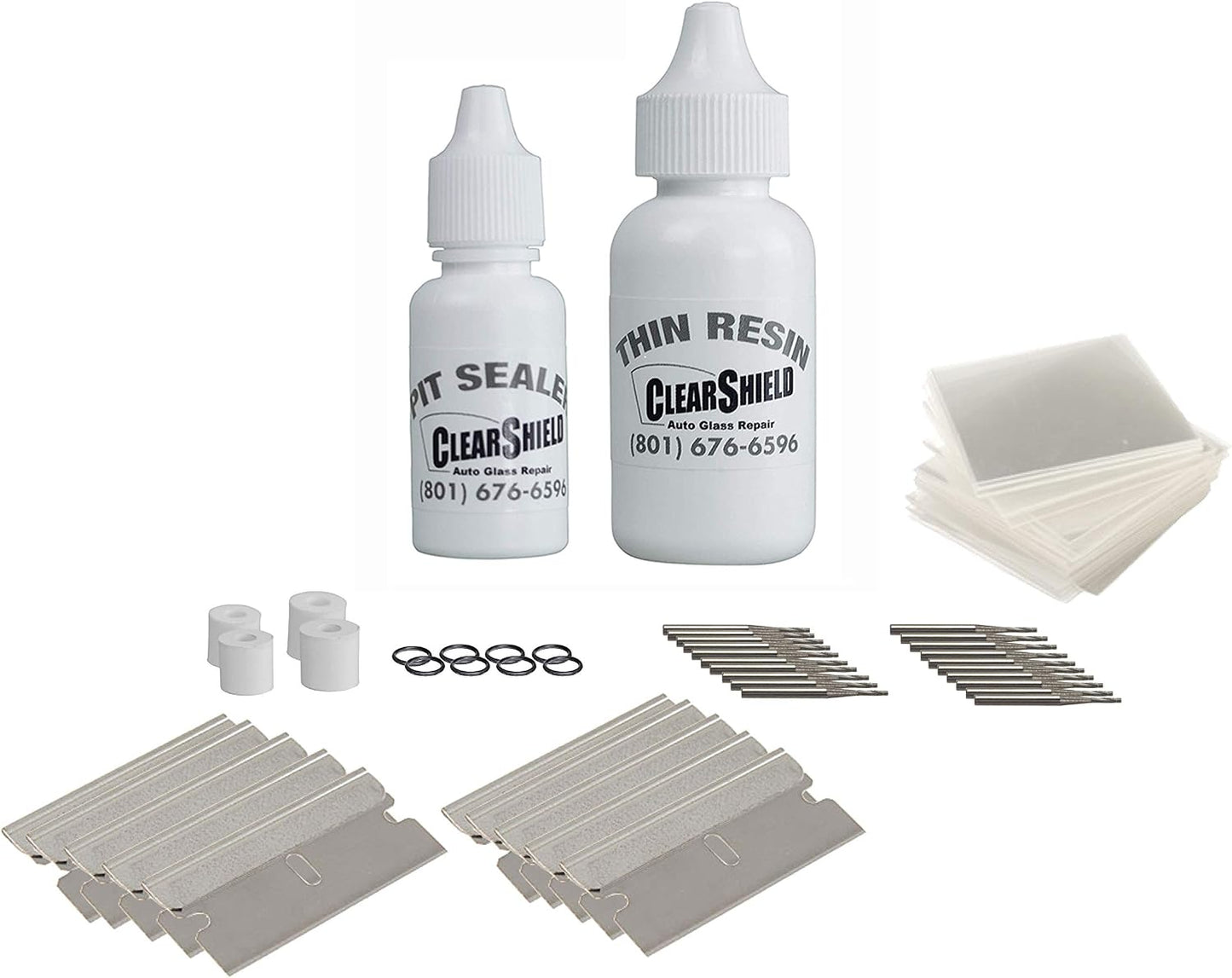 Clearshield Windshield Repair Kit - Window Rock Chip Repair Kit - Cracked Windshield Repair Kit - Auto Glass Repair Kit for 200+ Repairs