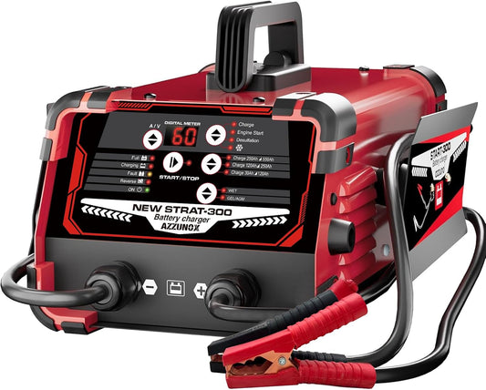 12V/24V Car Battery Charger Maintainer, Max 60A Fast Charging