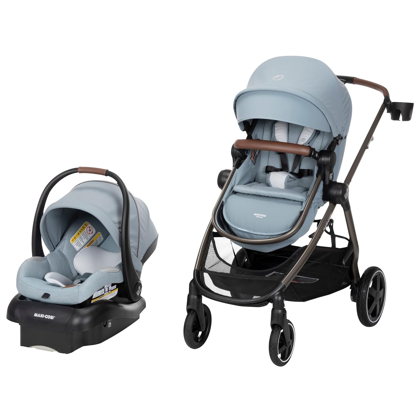 Maxi-Cosi Zelia 2 Luxe 5-in-1 Modular Travel System, New Hope Grey