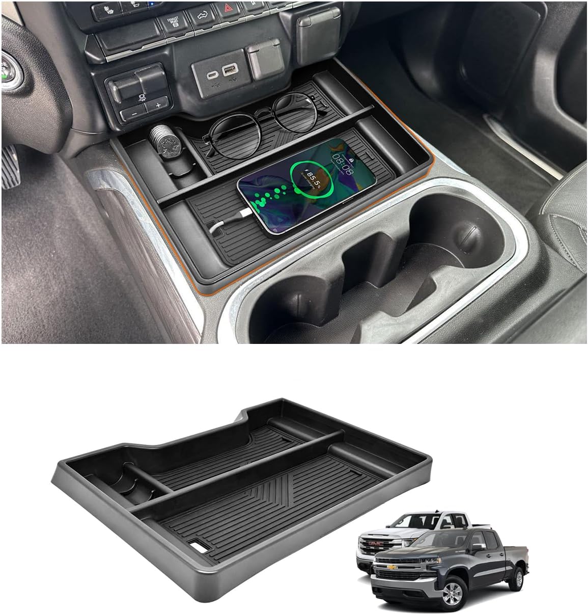 GZSH Center Console Organizer for 2019-2022 Chevy Silverado