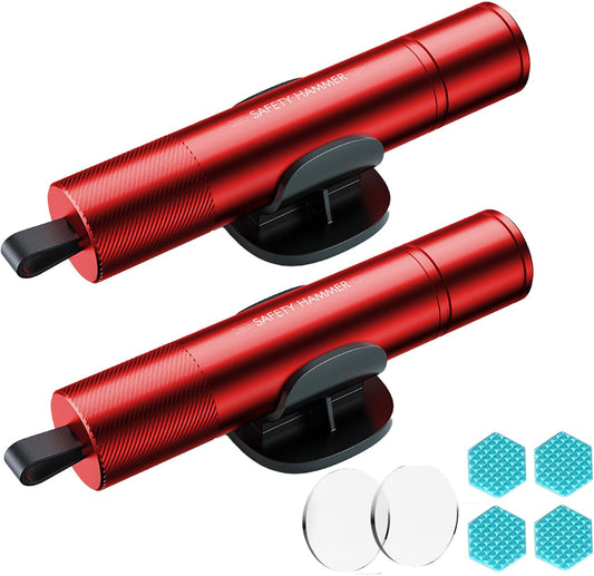 MOTORBUDDY Car Window Breaker Tool, 2-in-1 Window Breaker Seatbelt Cutter, Emergency Glass Breaker and Auto Escape Tool，Car Accessories for Women