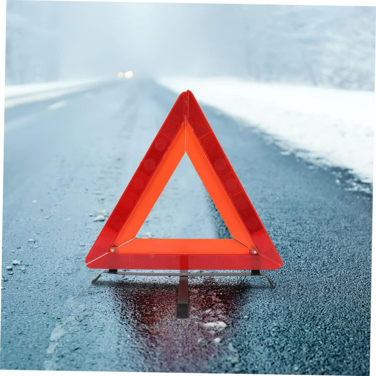 Zerodeko Reflective Roadside Warning Triangle for Car Emergency Maintenance