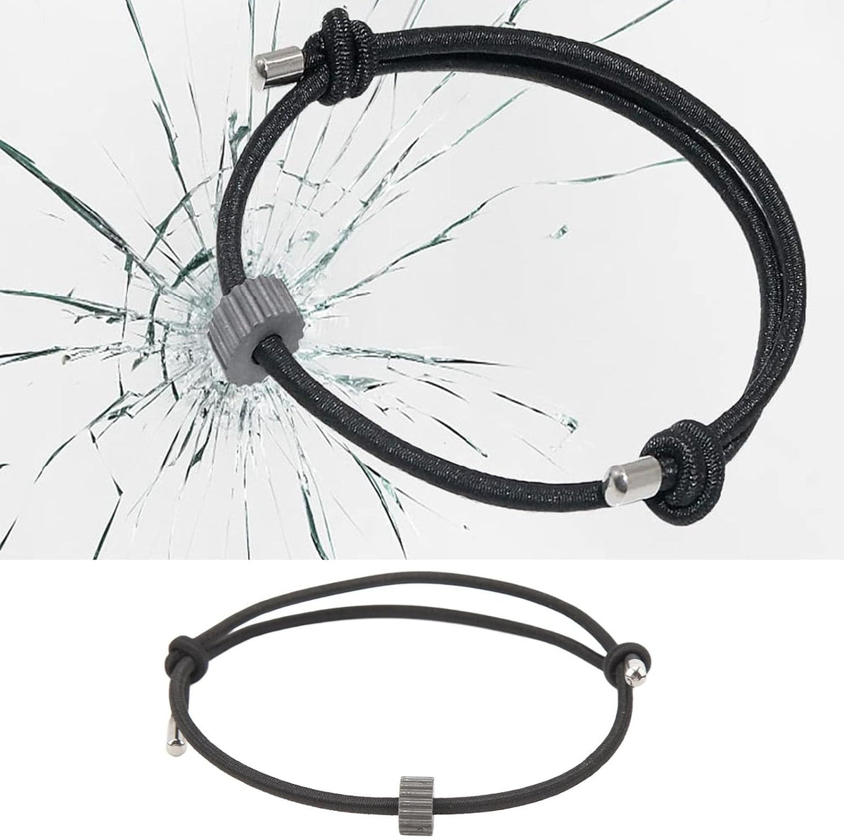 Tyenaza Car Window Breaker Bracelet, Wrist Strap Escape Tool Vehicle Rapid Escape Emergency Tempered Safety Glass Breaker