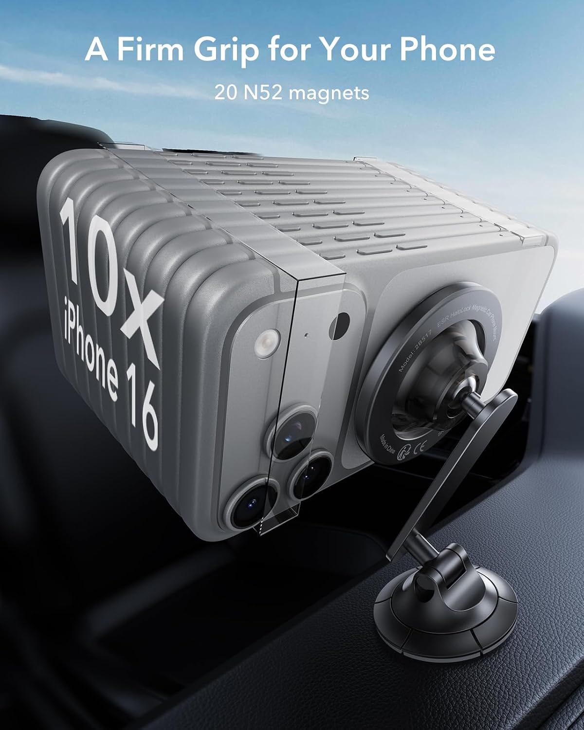 ESR for MagSafe Car Mount, for iPhone 18 Pro Max/Duo/17-12,Samsung/Google