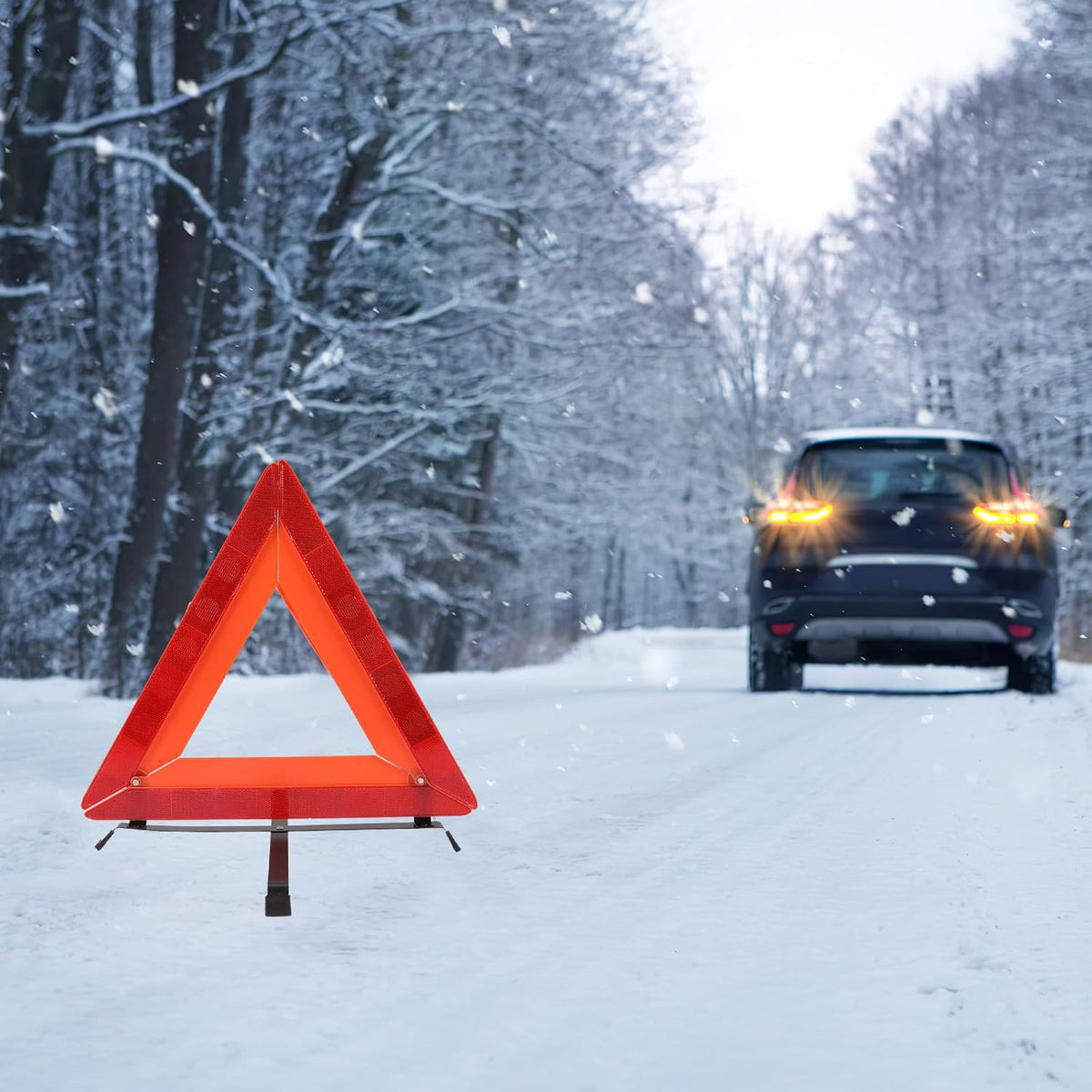 Holibanna Roadside Safety Reflective Warning Triangle Frame Reflector