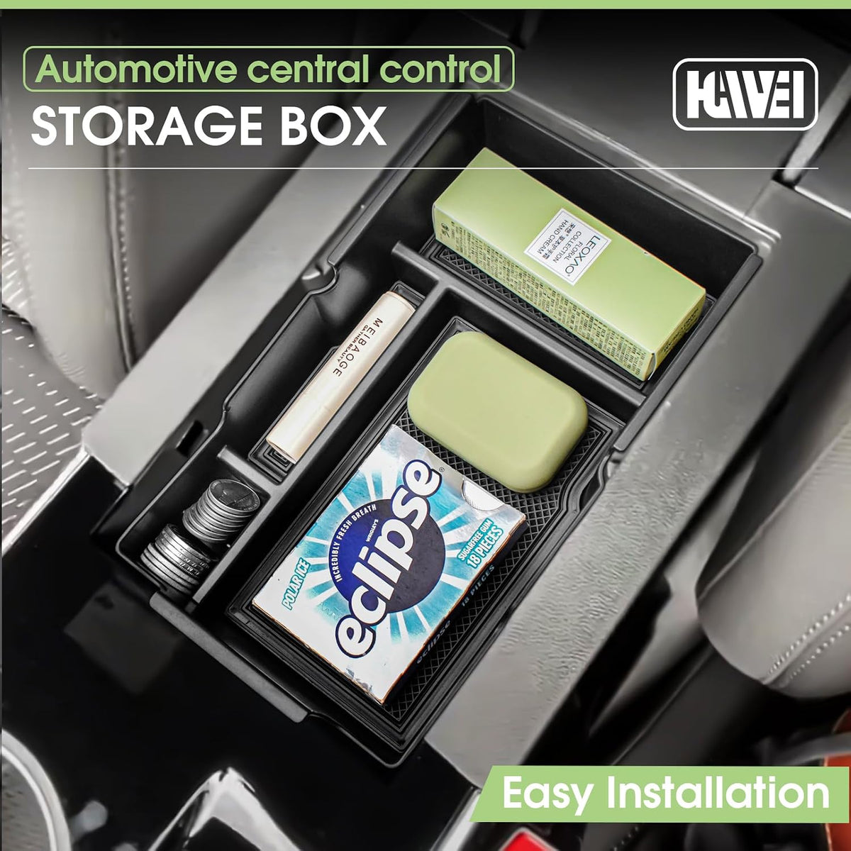 HGWEI Center Console Organizer for 2025 2026 Chevrolet Equinox Accessories
