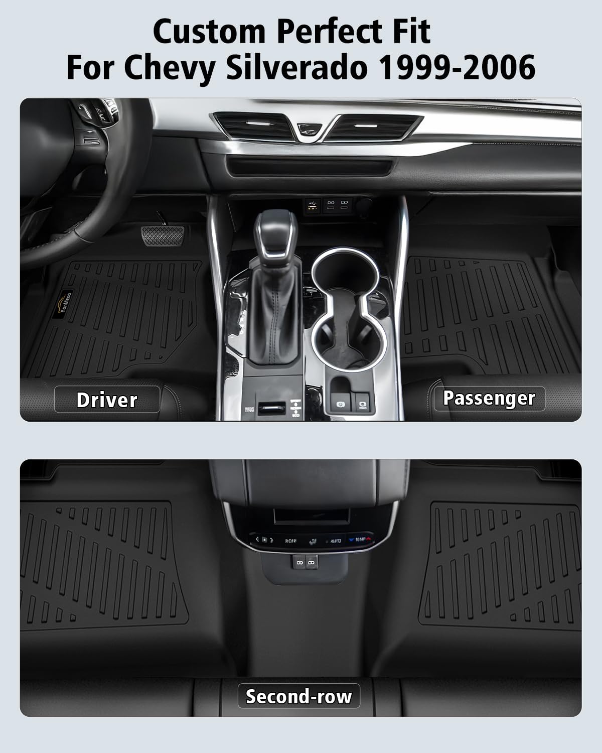 Floor Mats 1999-2006 for Chevy Silverado & GMC Sierra Crew Cab