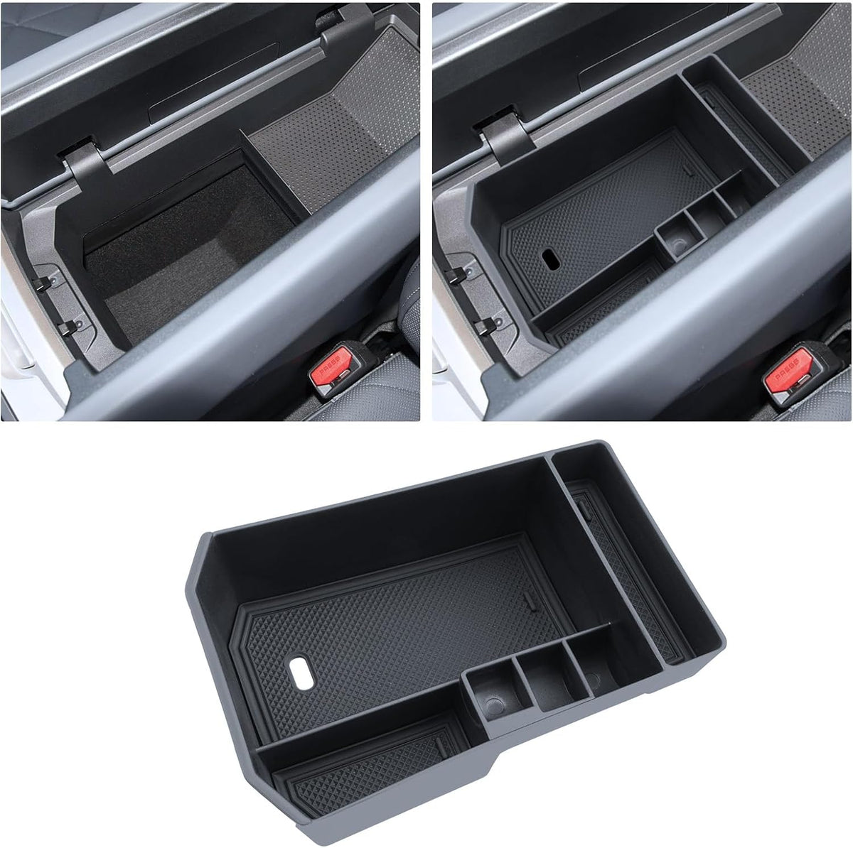 for 2022-2026 BMW IX Armrest Storage Box Console Organizer ABS Materials Center Console Armrest Organizer Tray