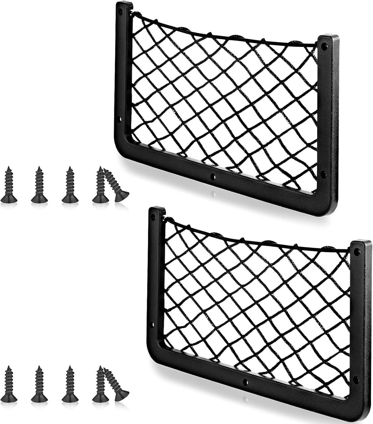 Frienda 4 Pcs Bungee Net Pocket Framed Mesh Car Boat RV,14 X 7.3 Inch