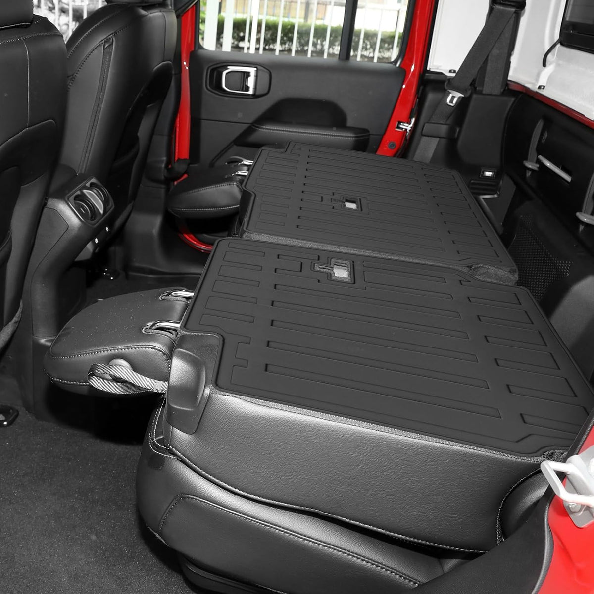 Custom for 2020-2025 2026 Jeep Gladiator JT Rear Seat Backrest Mats All Weather Protection TPE Accessories (Backrest Mats)