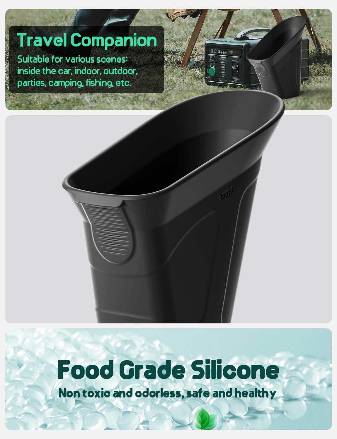 BMZX Car Trash Can Trash Bin, Mini Garbage Can Car Door TrashCan, Car Accessories for Interior Multifunctional Organizers and Storage, Home and Office