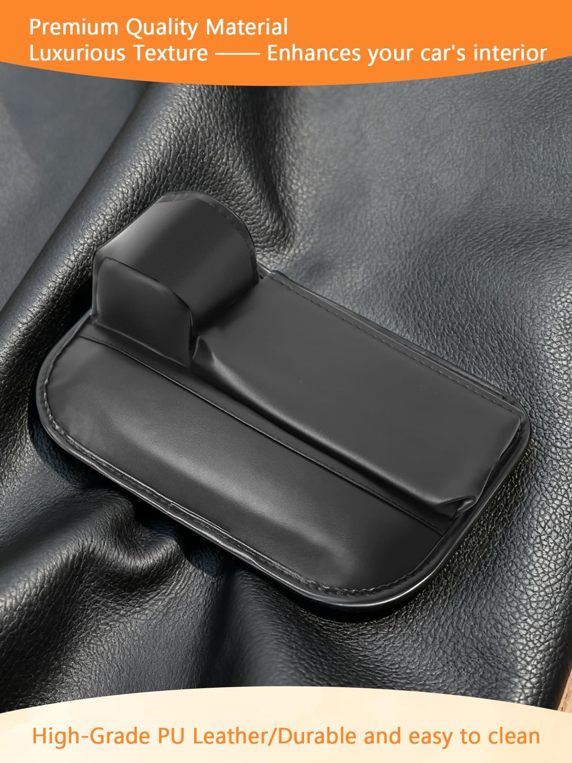 Car Seat Gap Filler Organizer,Car Seat Gap Storage with Cup Holder for Drink, Front Seat Gap Storage Box, Universal Fit PU Leather Gap Bag for Sunglasses, Cards, Keys(Left+Right Side)